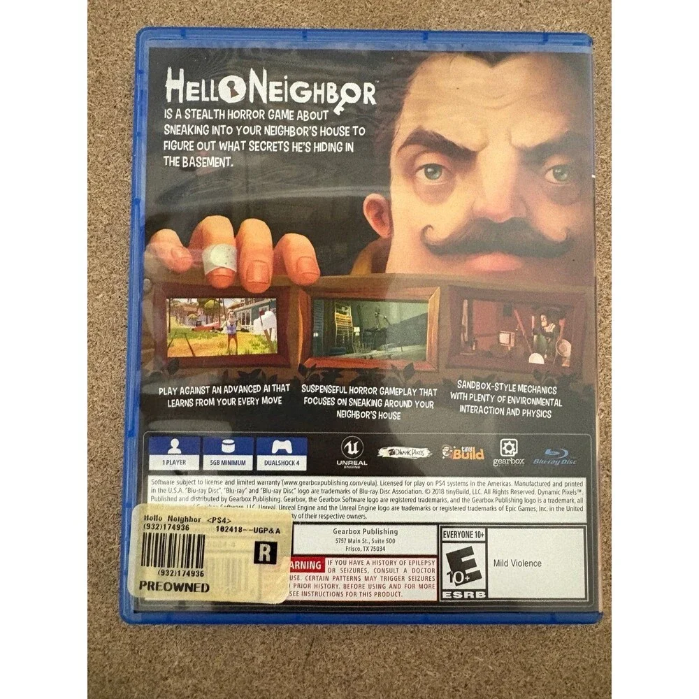 Hello Neighbor PlayStation 4 PS4